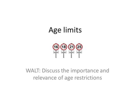 age limits to teach english.